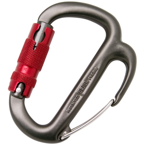 Carabiner with friction - friction, spur